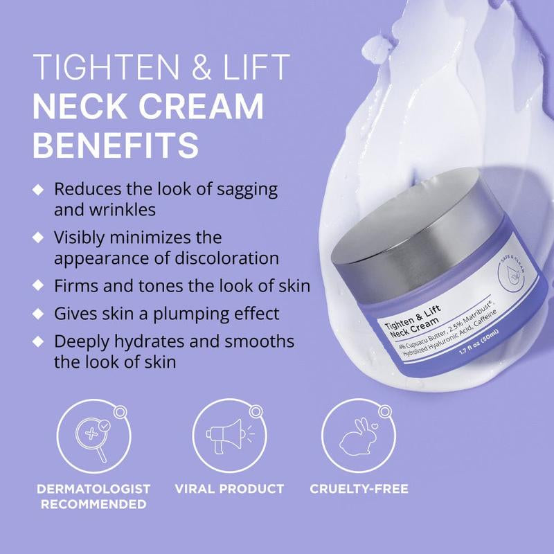 Neck Firming Cream: Tightening, Anti-Aging, Lifting, and Hydrating